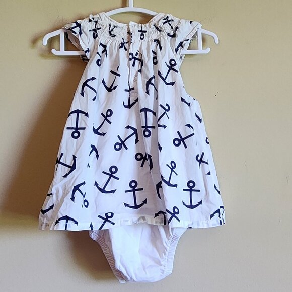 Carters Nautical Sail Away Outfit/Romper Size 9 Months - Picture 3 of 6